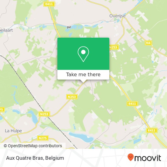 Aux Quatre Bras map