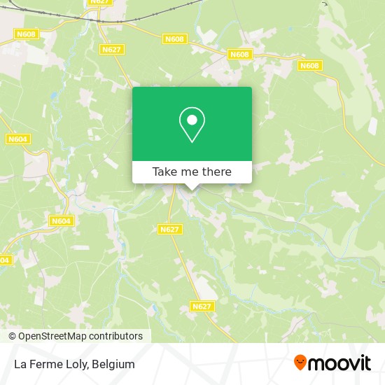 La Ferme Loly map