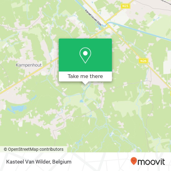 Kasteel Van Wilder map