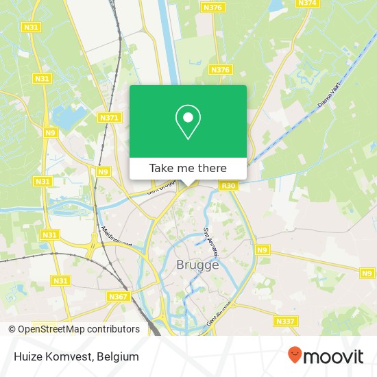 Huize Komvest map