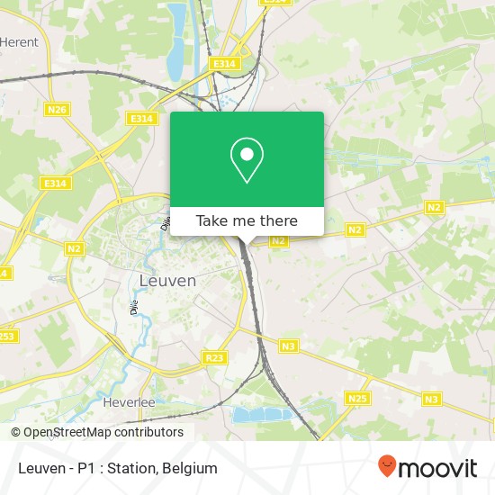 Leuven - P1 : Station plan