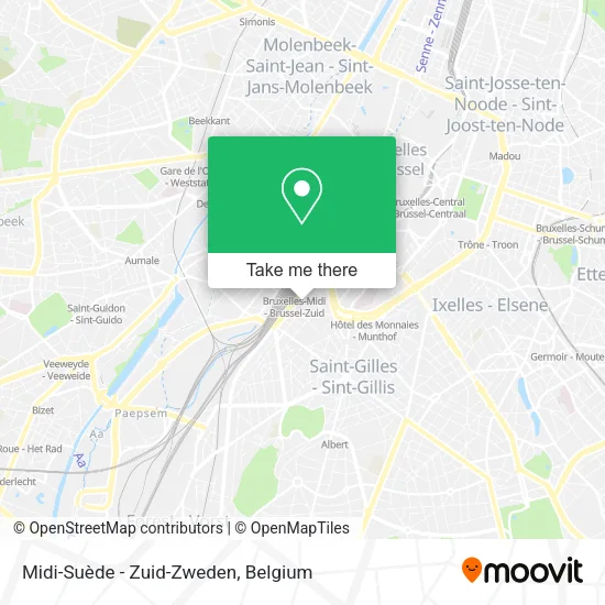 Midi-Suède - Zuid-Zweden map