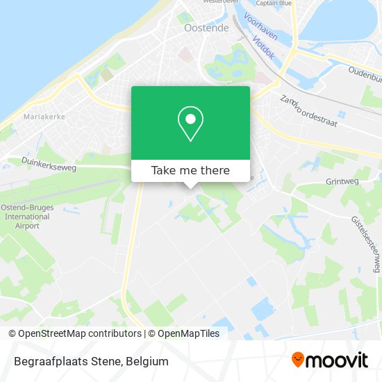 Begraafplaats Stene map