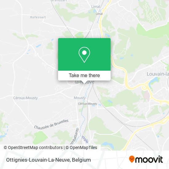 Ottignies-Louvain-La-Neuve map