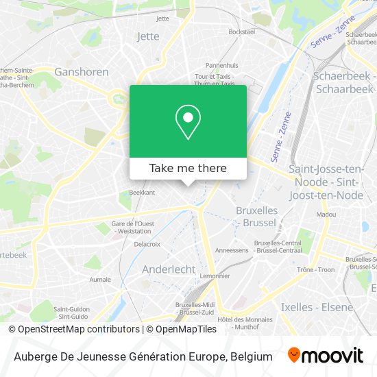 Auberge De Jeunesse Génération Europe map