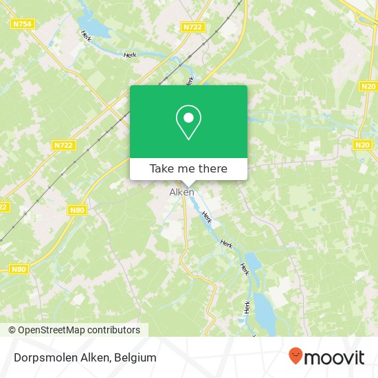 Dorpsmolen Alken map