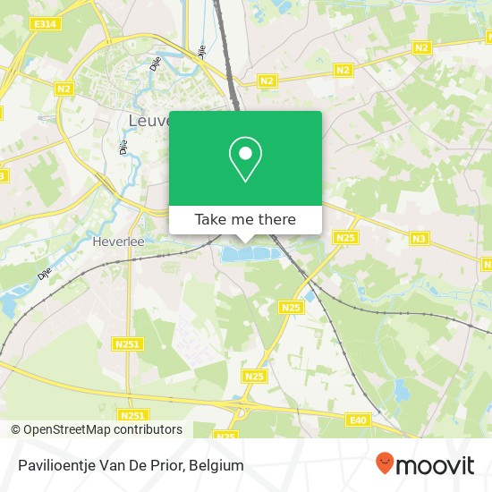 Pavilioentje Van De Prior map