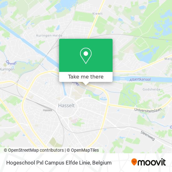 Hogeschool Pxl Campus Elfde Linie map