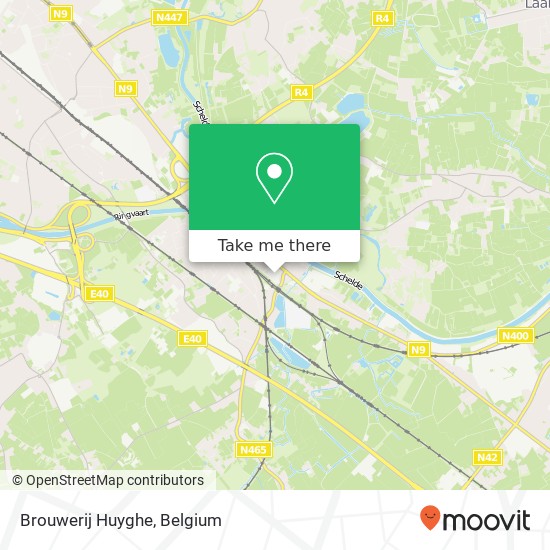 Brouwerij Huyghe map