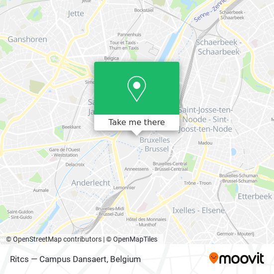 Ritcs — Campus Dansaert map