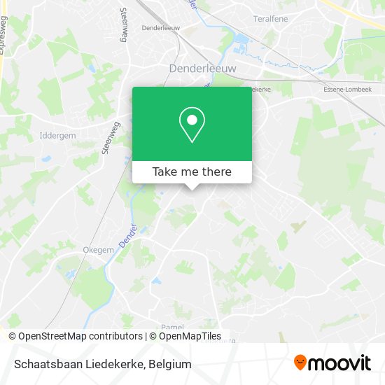 Schaatsbaan Liedekerke map