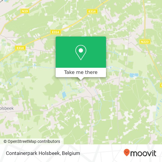 Containerpark Holsbeek map