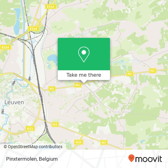 Pinxtermolen map