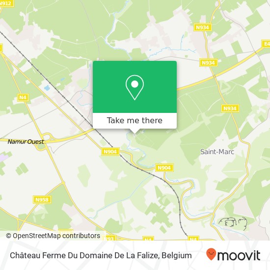 Château Ferme Du Domaine De La Falize plan