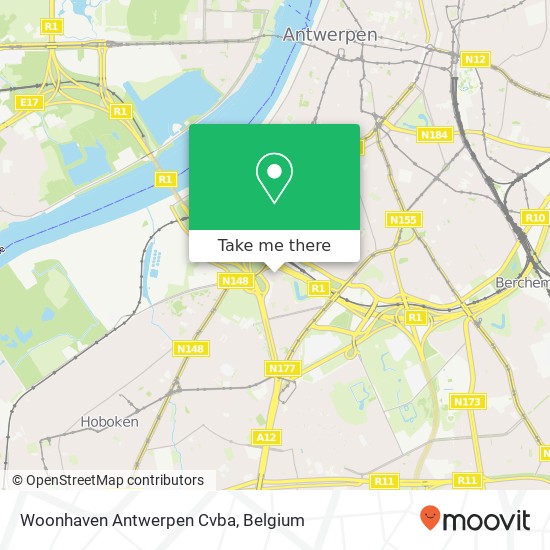 Woonhaven Antwerpen Cvba map