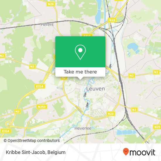 Kribbe Sint-Jacob map