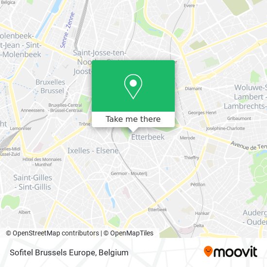 Sofitel Brussels Europe map