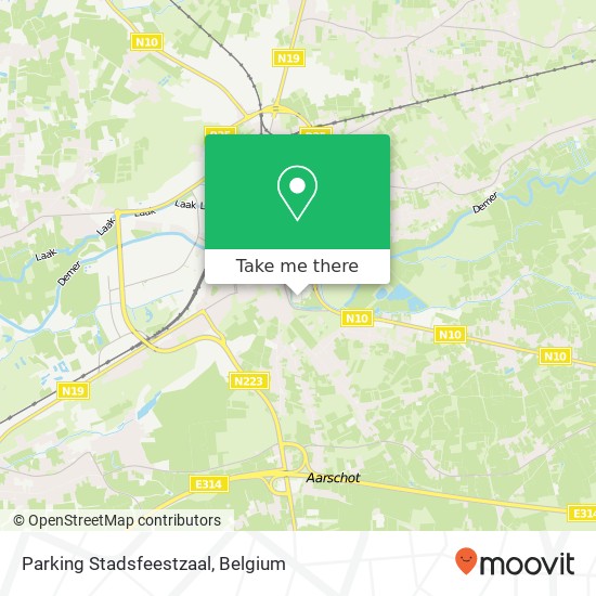 Parking Stadsfeestzaal map