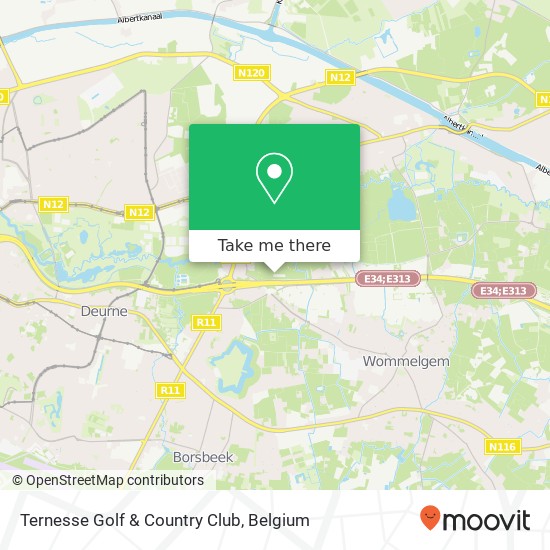 Ternesse Golf & Country Club map