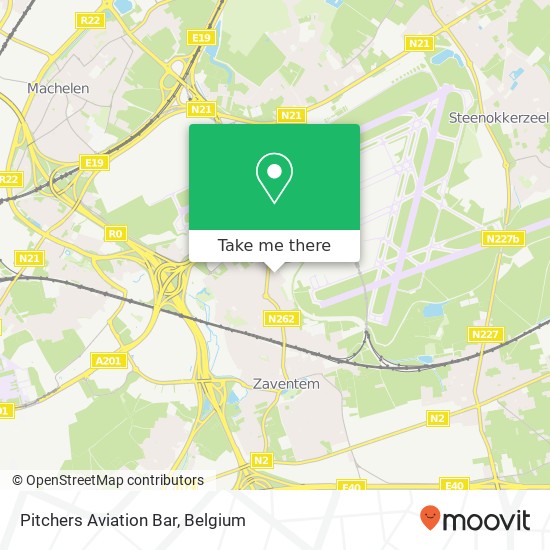 Pitchers Aviation Bar map