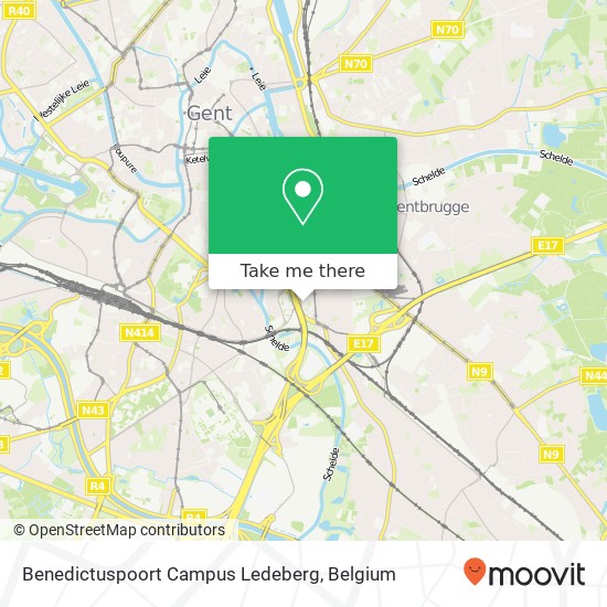 Benedictuspoort Campus Ledeberg plan