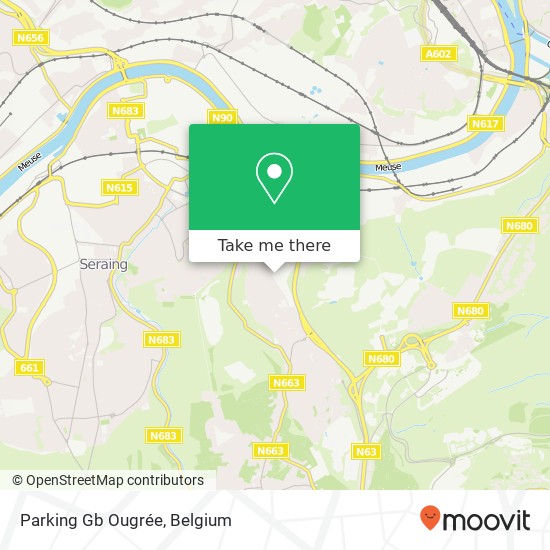 Parking Gb Ougrée map
