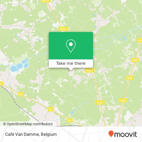 Café Van Damme map