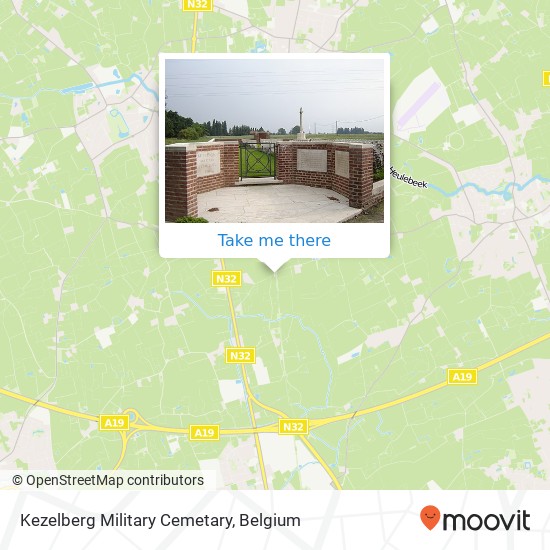 Kezelberg Military Cemetary map