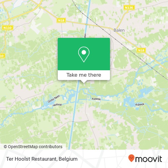 Ter Hoolst Restaurant map