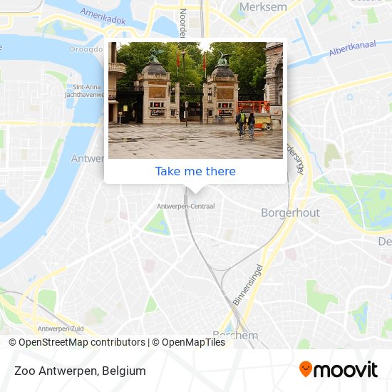 Zoo Antwerpen map