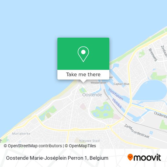Oostende Marie-Joséplein Perron 1 plan