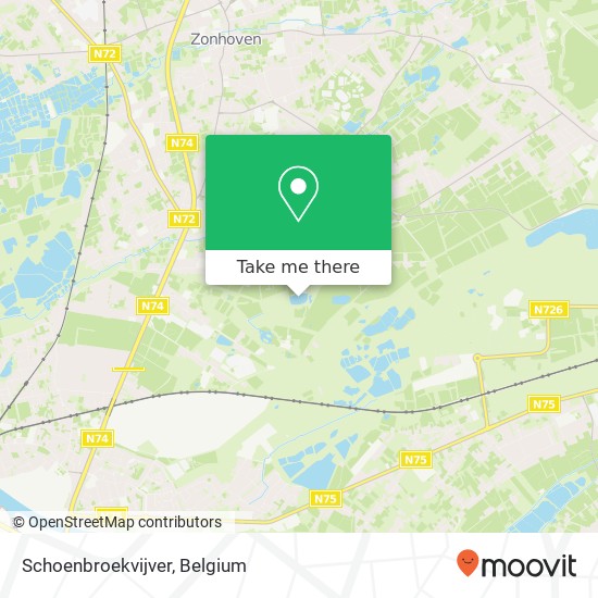 Schoenbroekvijver map