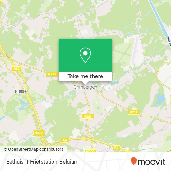 Eethuis 'T Frietstation map