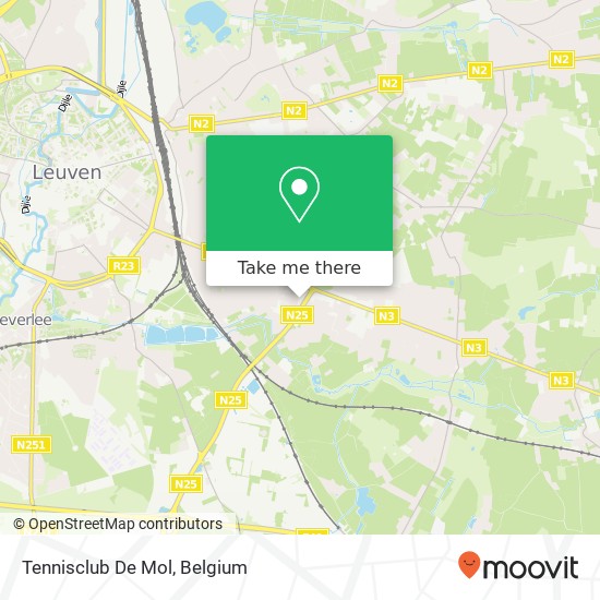 Tennisclub De Mol map