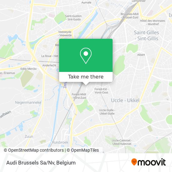 Audi Brussels Sa/Nv map