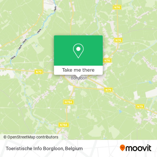 Toeristische Info Borgloon map