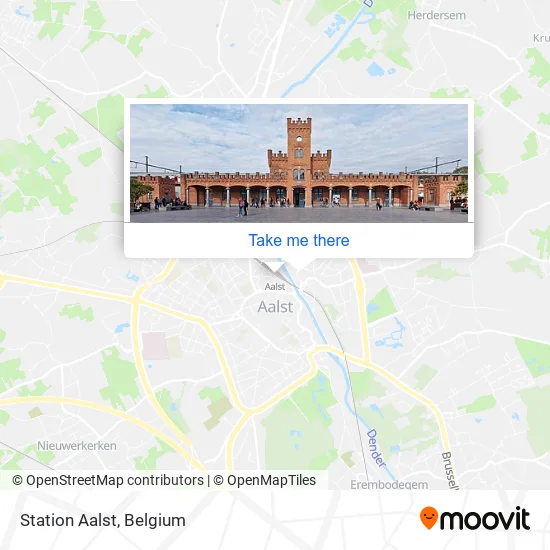 Station Aalst map