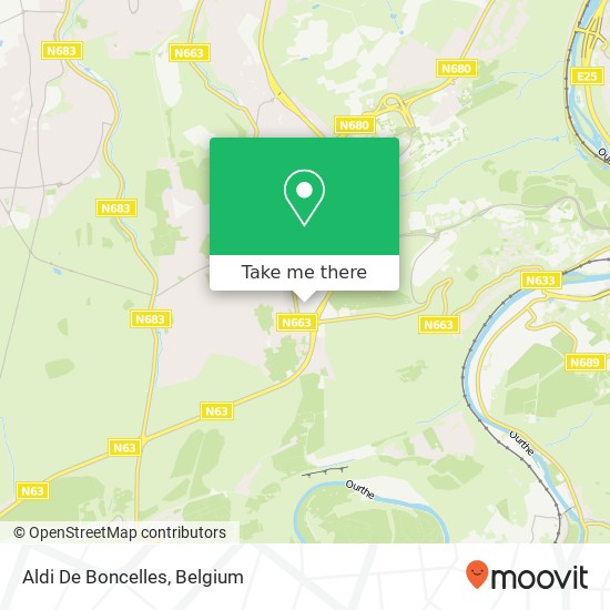 Aldi De Boncelles map