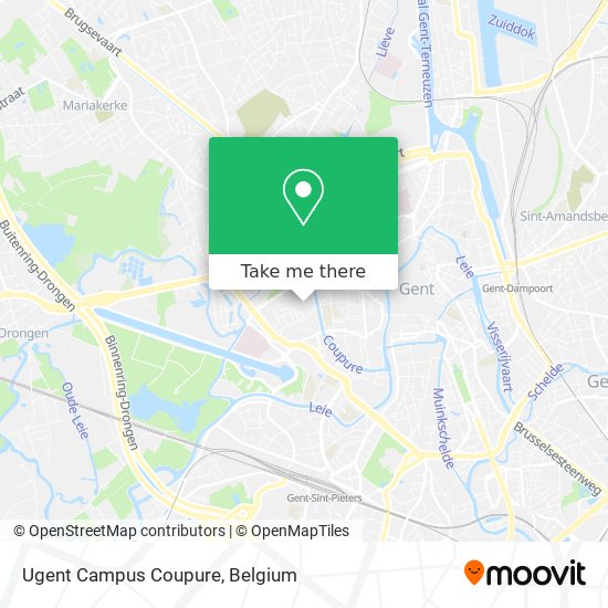 Ugent Campus Coupure map