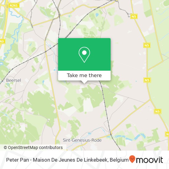 Peter Pan - Maison De Jeunes De Linkebeek map