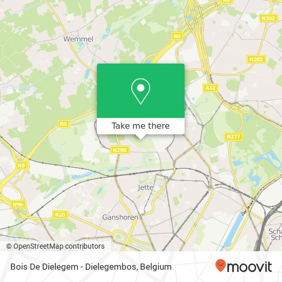Bois De Dielegem - Dielegembos map