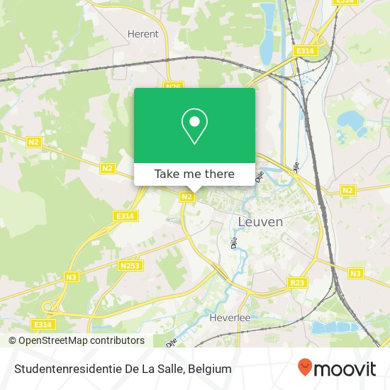 Studentenresidentie De La Salle map