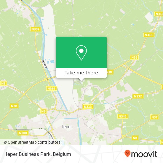 Ieper Business Park map