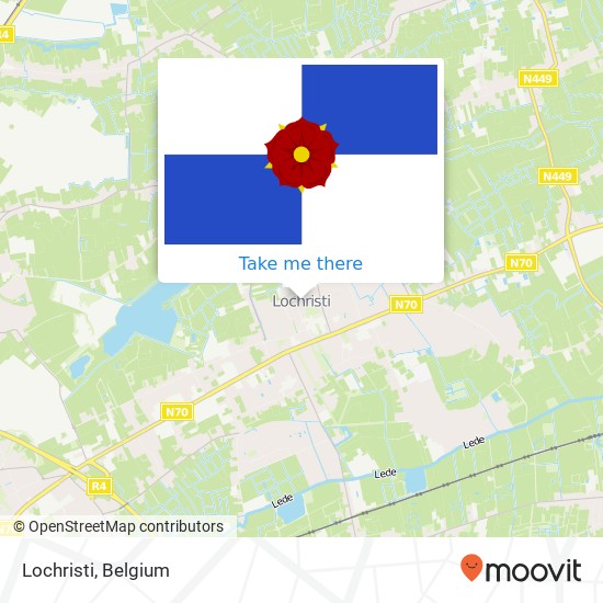 Lochristi map