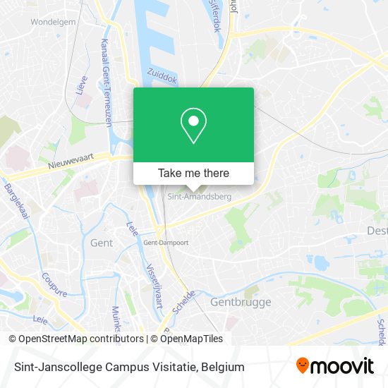 Sint-Janscollege Campus Visitatie map