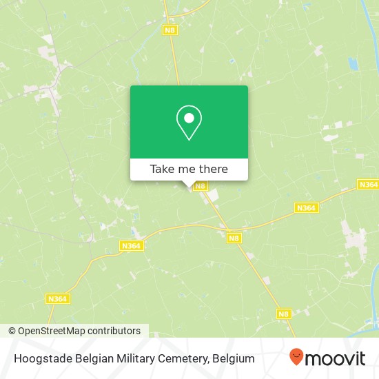Hoogstade Belgian Military Cemetery plan