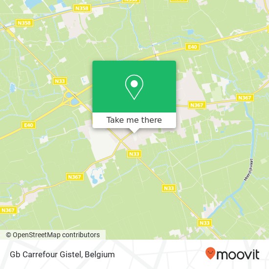 Gb Carrefour Gistel map