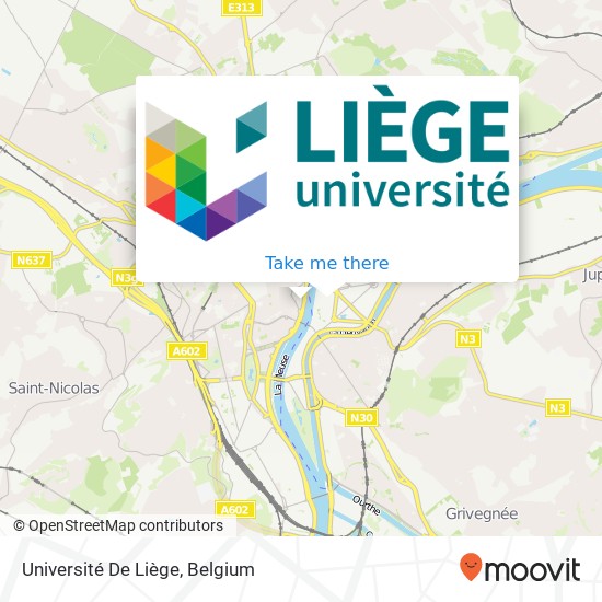 Université De Liège plan
