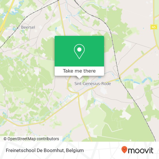 Freinetschool De Boomhut map