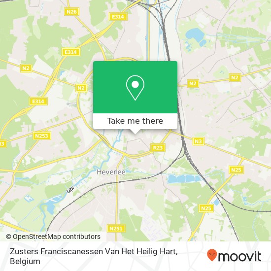 Zusters Franciscanessen Van Het Heilig Hart map